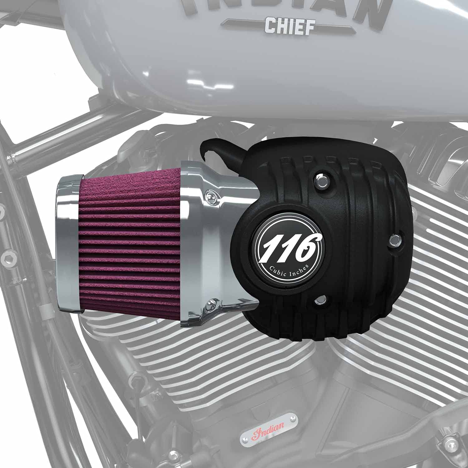 Indian Motorcycle Thunderstroke Forward Air Intake - 2884950-156