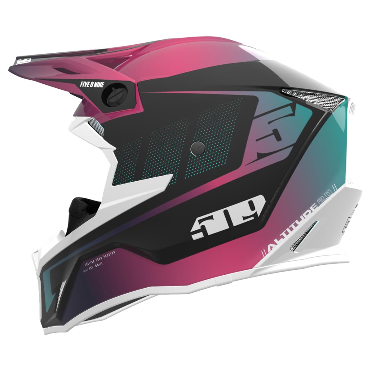 509 Altitude 2.0 Snowmobile Helmet (Gloss Galaxy - X-Large)