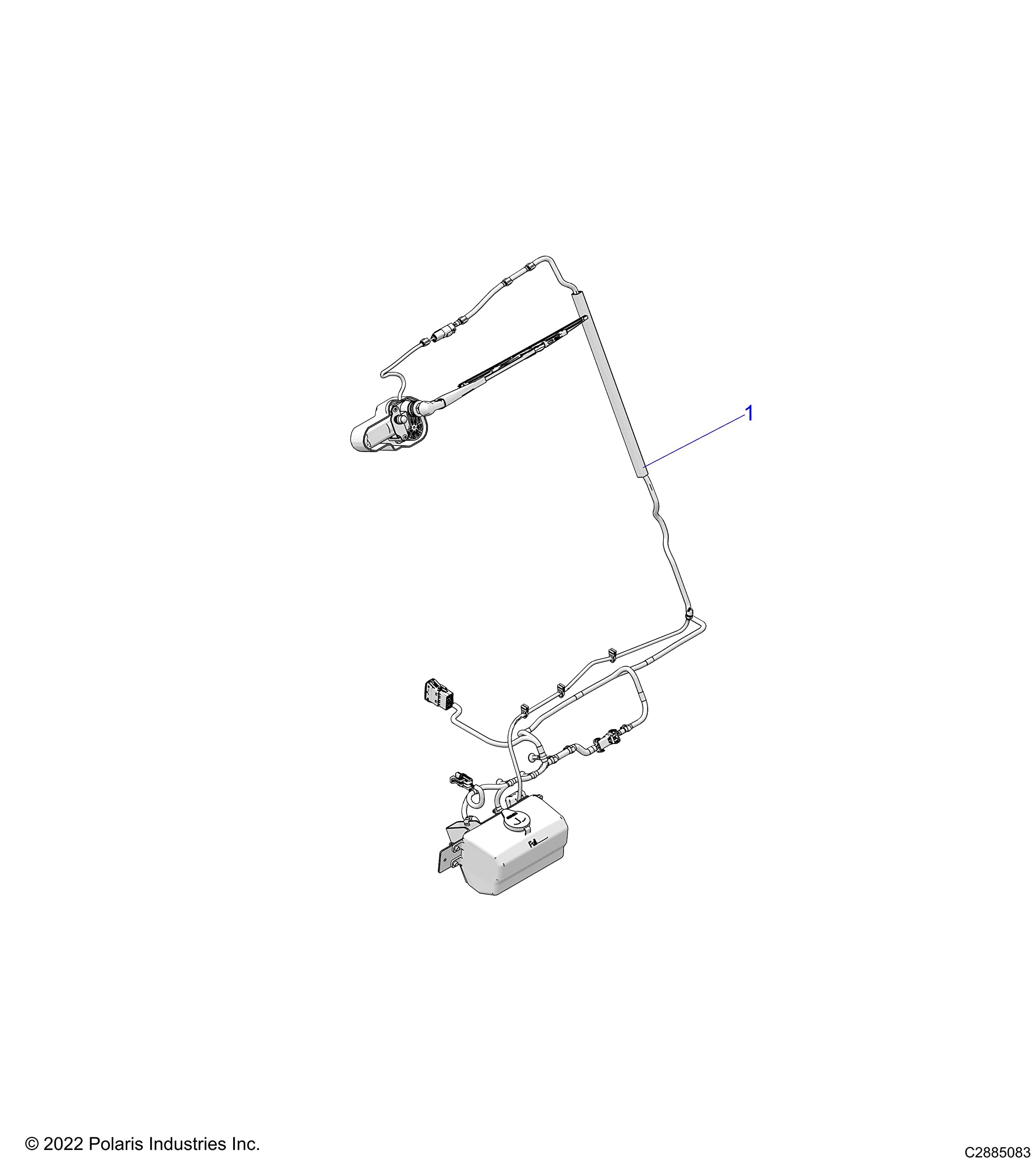 Polaris Off Road Windshield Wiper & Washer Kit