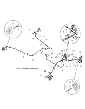 Polaris RZR Break Line, Front, Left, Genuine OEM Part 1912519, Qty 1