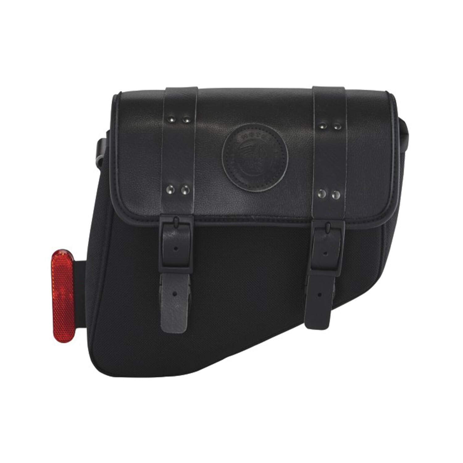 Indian Motorcycle Solo Saddlebag, Black, Fits Scout, Scout Rogue, Scout Bobber, Water Resistant, Integrated Liner, Embossed Branding, Right-Side Install, for Storage, Luggage, Qty 1-2884965-01