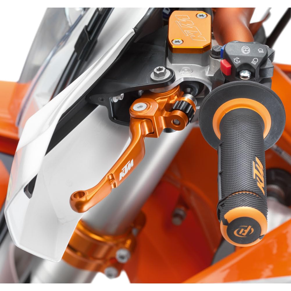 KTM OEM Flex Clutch Lever Orange Compatible with 250 SX-F 2009-2026/350 SX-F/XC-F 2011-2026/450 SX-F 2013-2026/250/300 XC/XC-W 2006-2026/125/250/300 SX 2023-2026 - 7870293104404