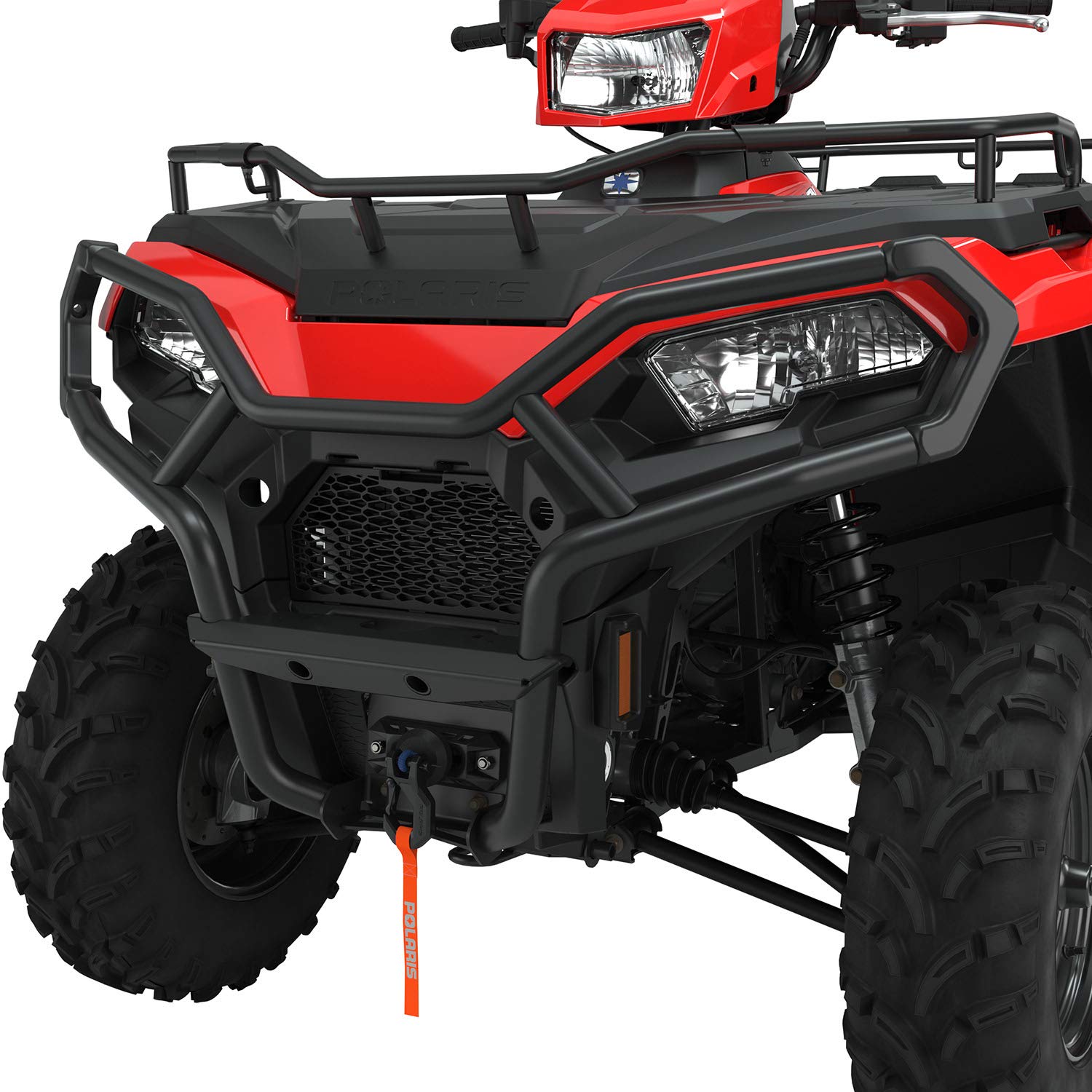 Polaris Winch HD 3500 LB for Sportsman 570, 450, Integrated Winch Mount, Fully Sealed Motor, Premium Synthetic Rope, Easy Install Into Brush Guard, for Sticky, Muddy Off Road ATV Situations - 2884833