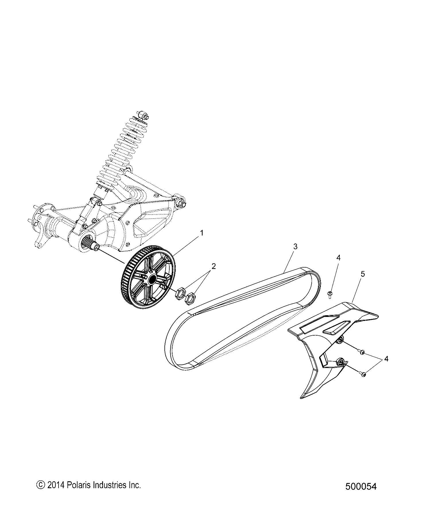 Polaris Slingshot Drive Belt, Part 3211184