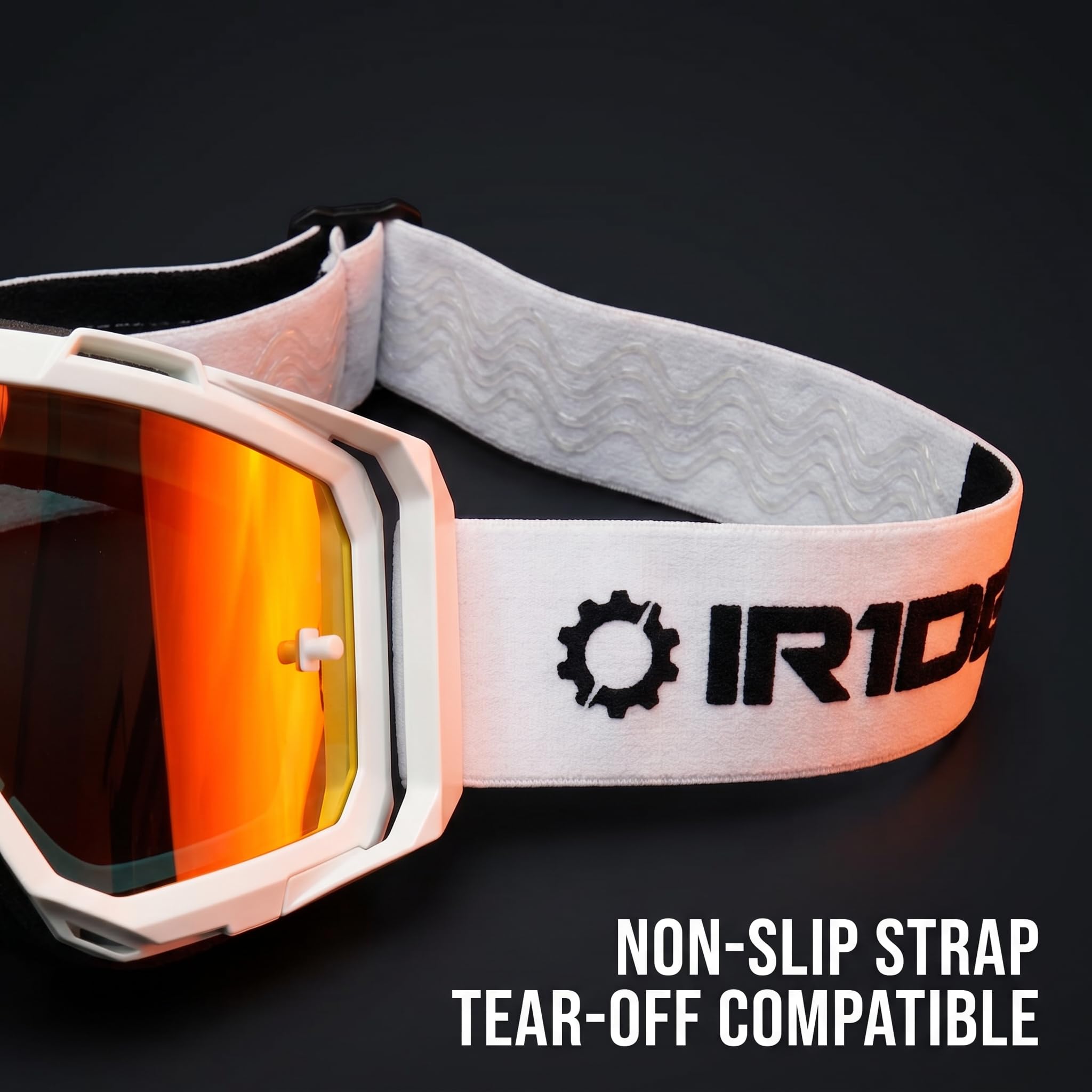 Fox Powersports IR-AIRTIME-WHITE (ORANGE POP)