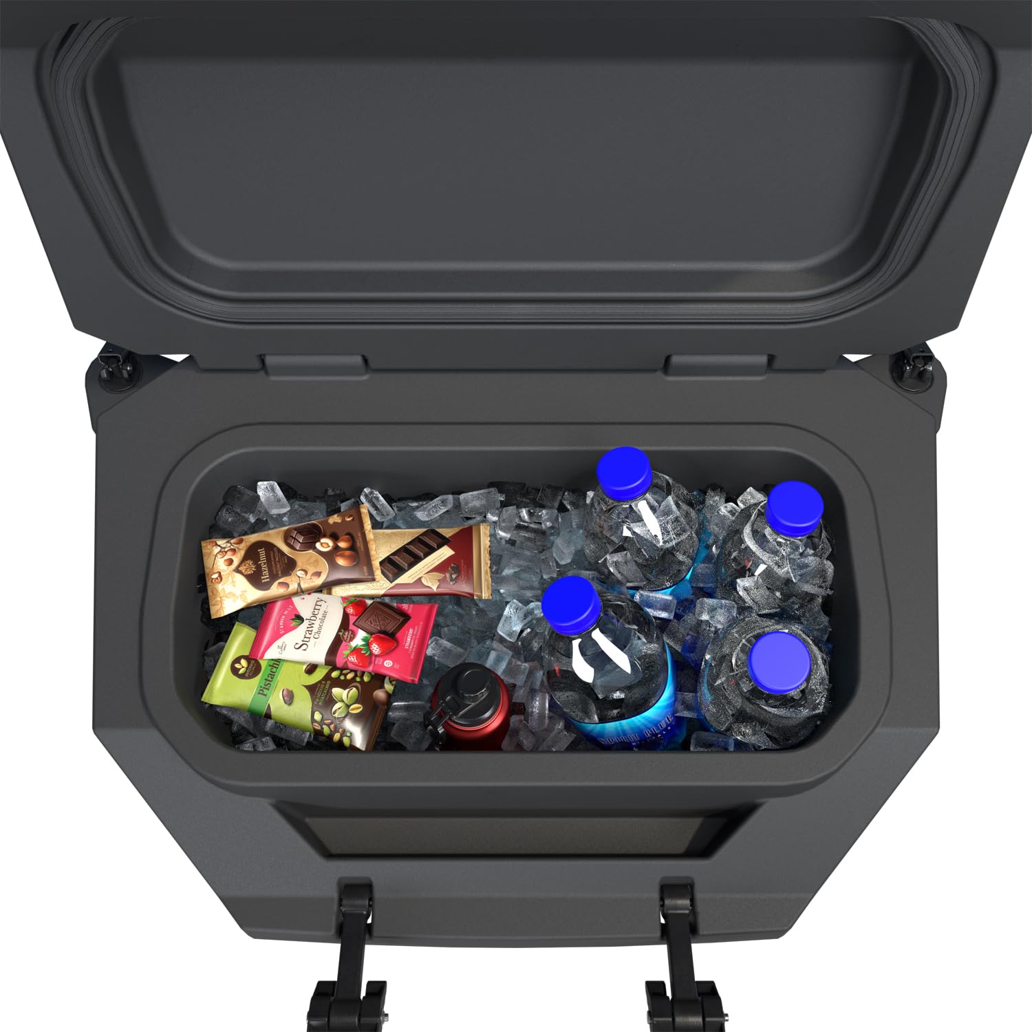 Polaris Lock & Ride 28 Quart Rear Cooler for RZR Models, Black, 48-Hour Ice Retention, Insulated UTV Cooler, Locking Lid, Food and Drink Storage, Lock & Ride Technology, Genuine OEM - Part 2889612