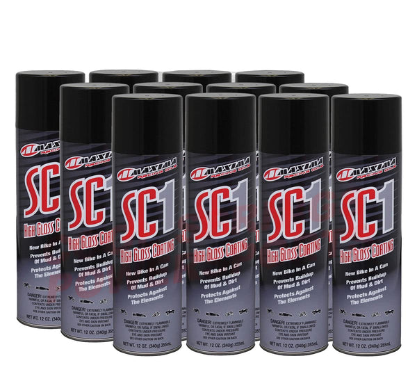 Maxima Racing Oils SC1 High Gloss Clear Coat 12oz. Spray Case/12 Pack– Fox  Powersports Store