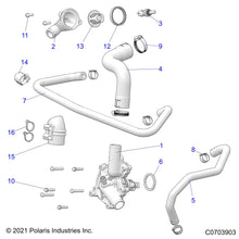 Polaris RZR Waterpump Assembly, Genuine OEM Part 1205015, Qty 1