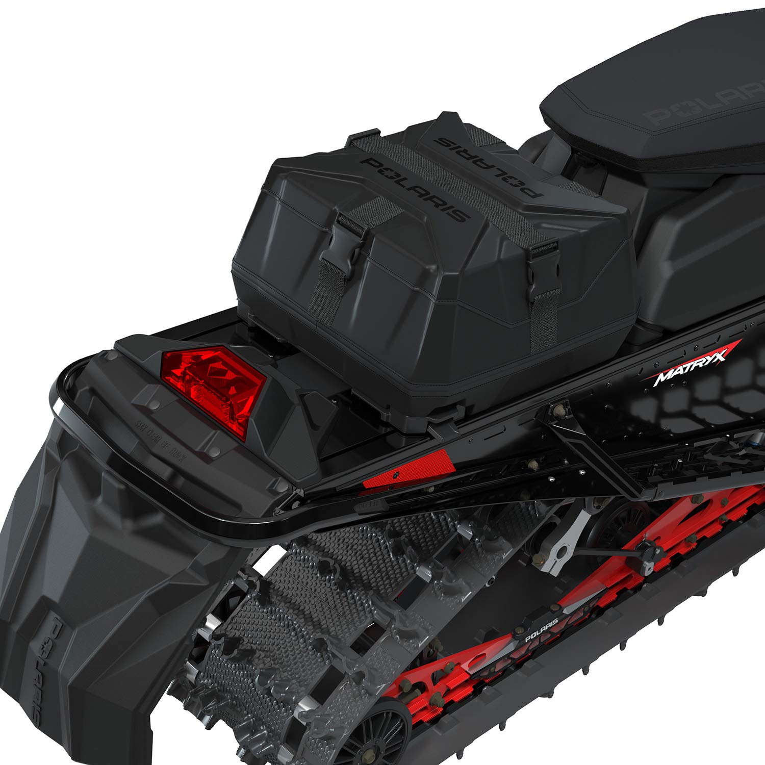 Polaris Snowmobile Lock & Ride Flex Adventure Tunnel Bag, Tall, Black, Fits Specific INDY, Switchback, RMK, Voyageur Models, Easy Install, Waterproof, Storage Bag for Gear - 2884456