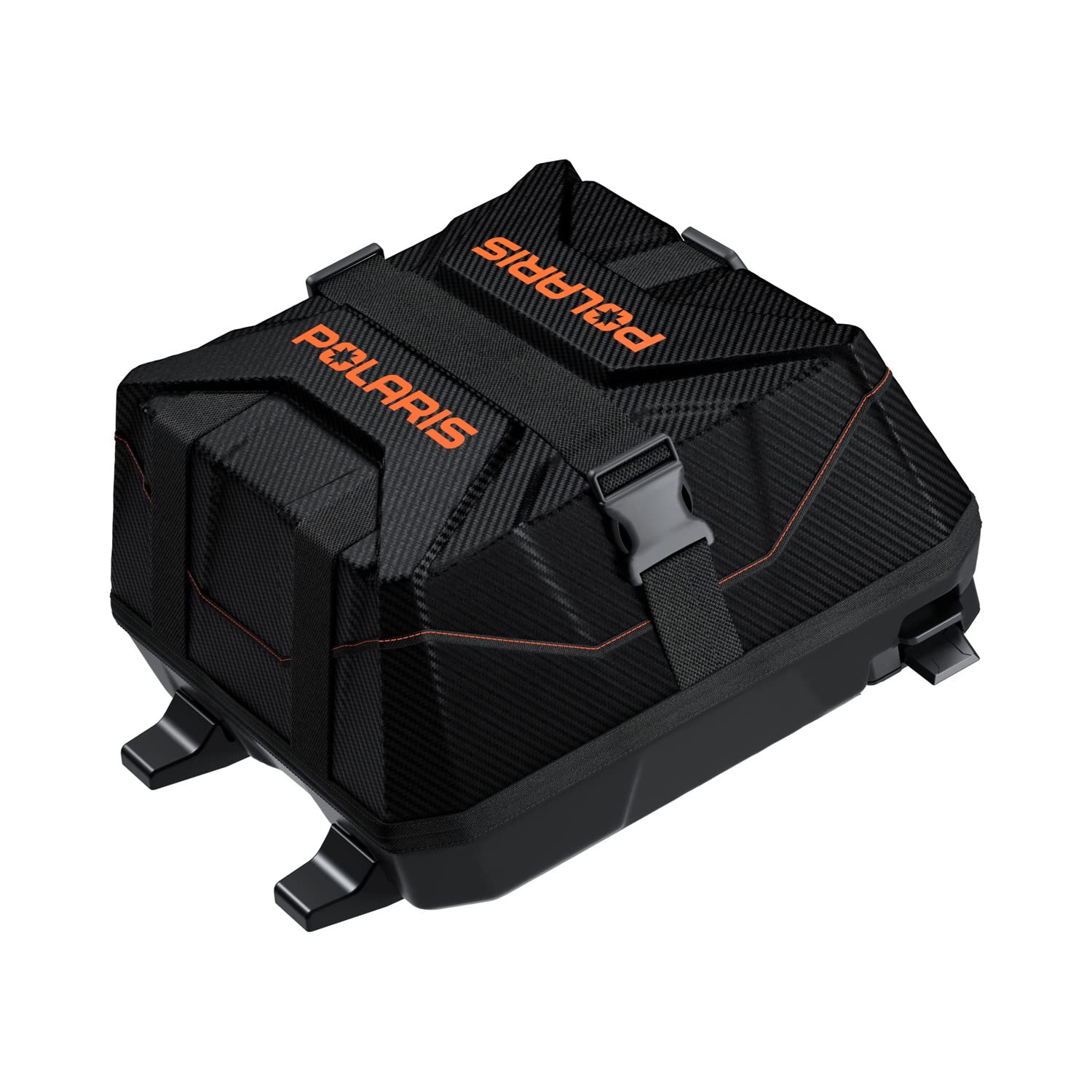 Polaris Snowmobile Lock & Ride Flex Adventure Tunnel Gear Bag, Tall, Orange Burst, for Specific INDY, Switchback, RMK, Voyageur Models, Easy Install, Waterproof Luggage Carrier for Storage - 2890624