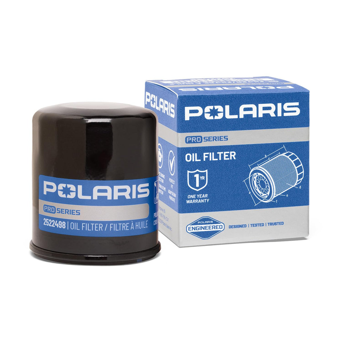 Polaris Pro Series Oil Filter for Select RZR, SPORTSMAN Models, 2522498