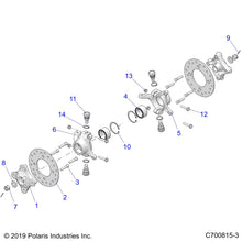 Polaris RZR Knuckle, Front, Right, Genuine OEM Part 5142026, Qty 1