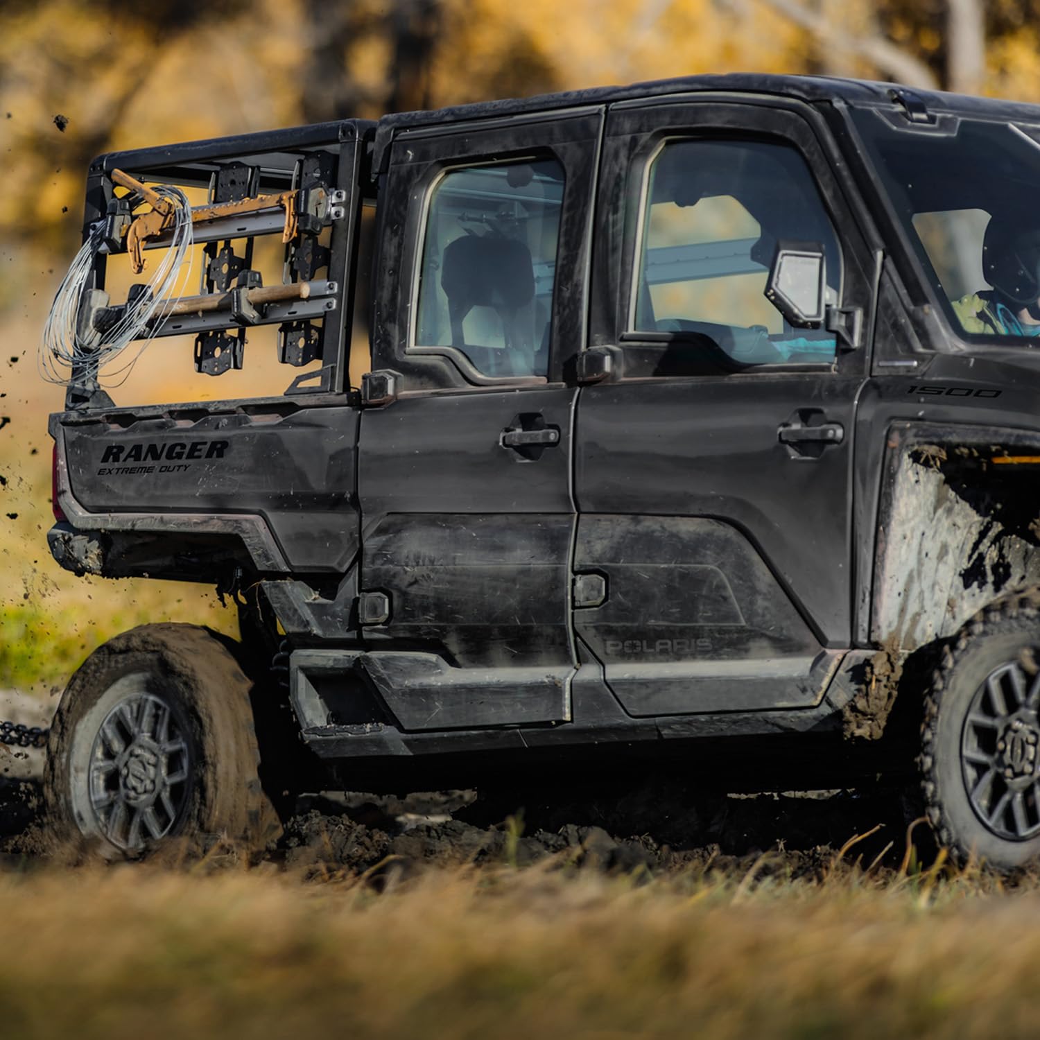 Polaris 2889862 Door-Mounted Side Mirrors Fully Adjustable Foldable Ranger