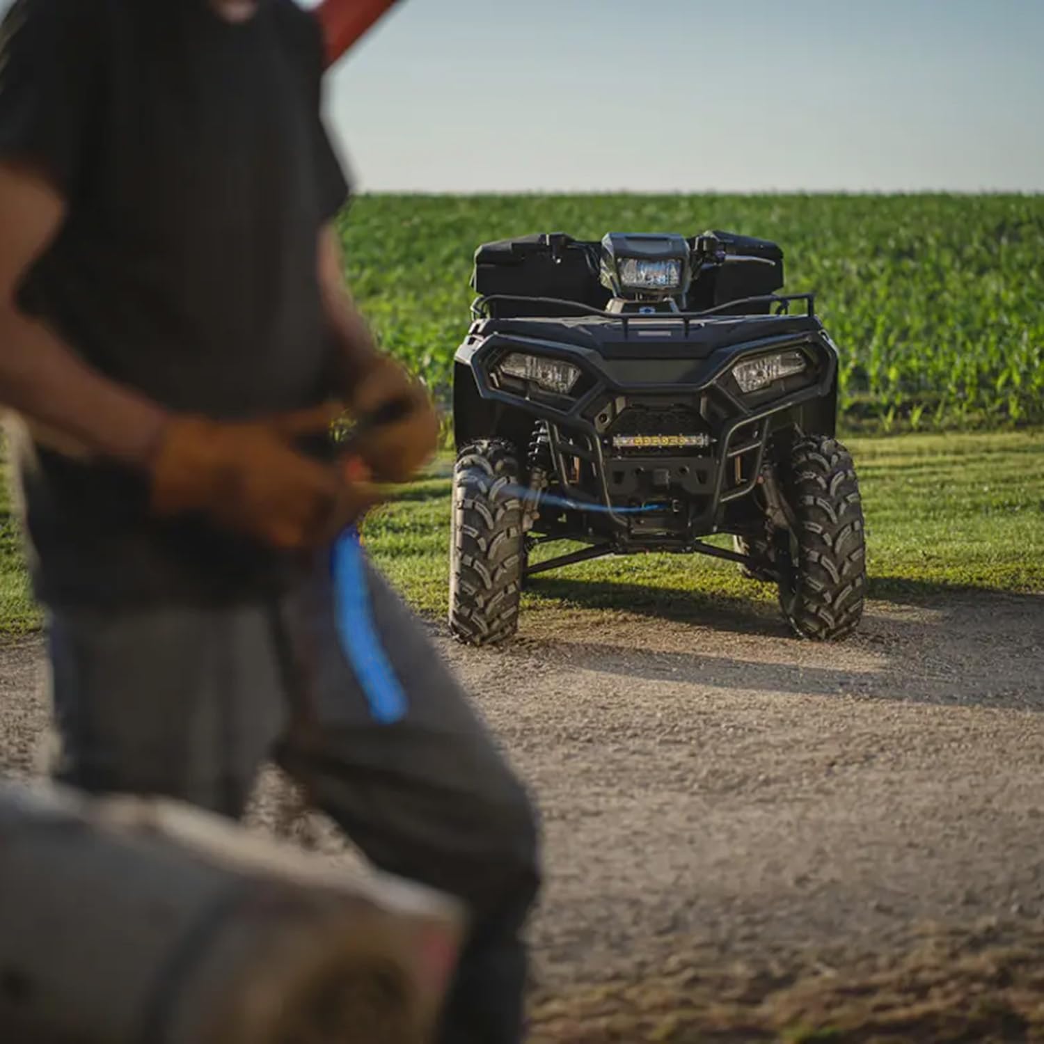 Polaris Winch HD 3500 LB for Sportsman 570, 450, Integrated Winch Mount, Fully Sealed Motor, Premium Synthetic Rope, Easy Install Into Brush Guard, for Sticky, Muddy Off Road ATV Situations - 2884833