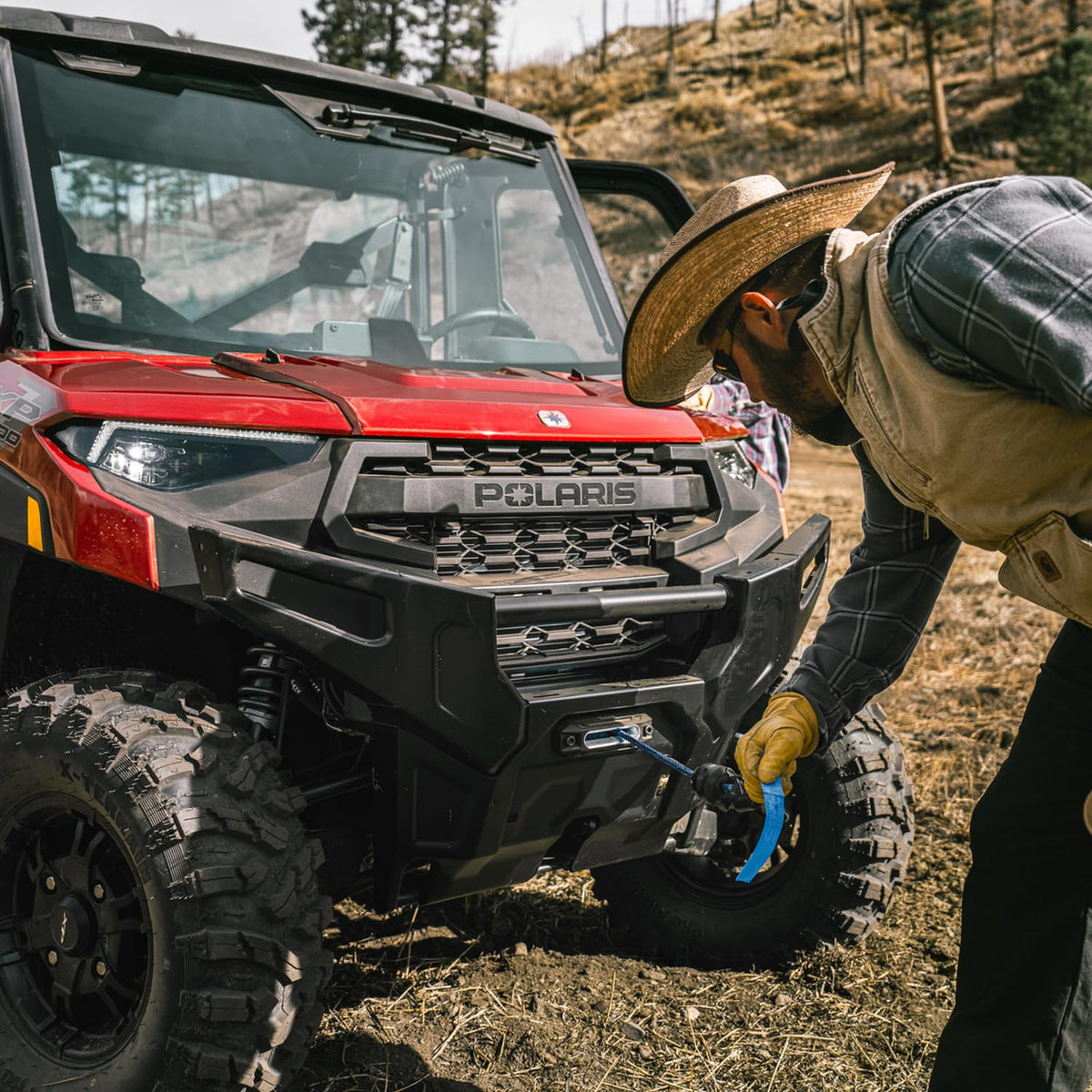 Polaris Pro Series 6,000 LB Winch Kit w/Synthetic Rope for Ranger 2891568