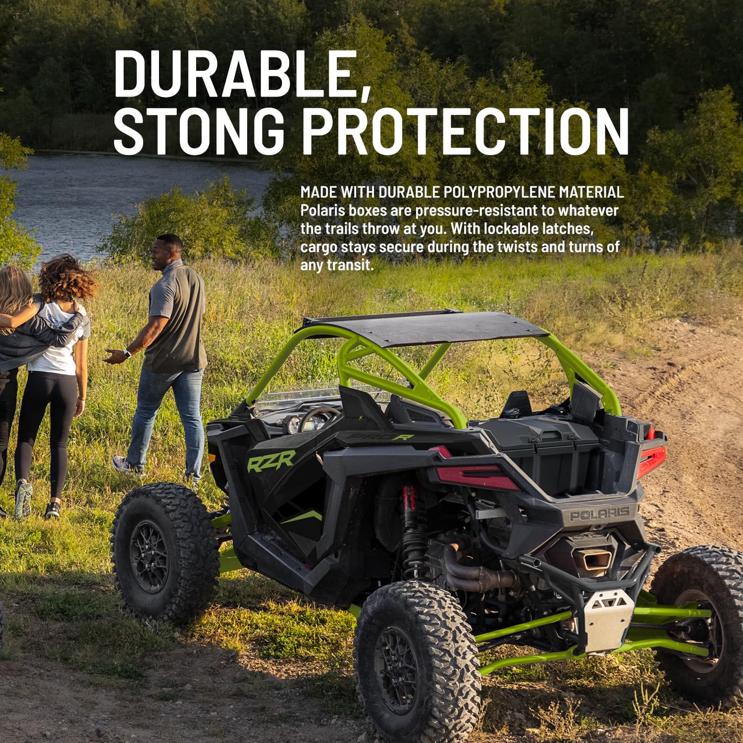 Polaris RZR Lock & Ride 23 Quart Rear Cooler Box  48-Hour Ice Retention Insulated UTV Cooler  Fits RZR Pro R, Pro XP, Pro XP 4, Turbo R Models and More  Locking Lid  OEM Part #2889740