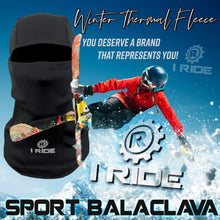 iRide Lightweight Ski Mask, Shiesty Mask, Tight Fitting Sports Balaclava, Thermal Fleece Black
