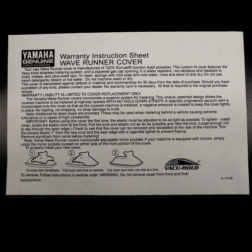 OEM Yamaha WaveRunner EX Cover|Black & Gray|2017|MWV-CVREX-BS-17