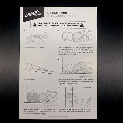 OEM Leatt Pro Carbon C Frame Knee Brace | Left & Right | Size: Large - XL |