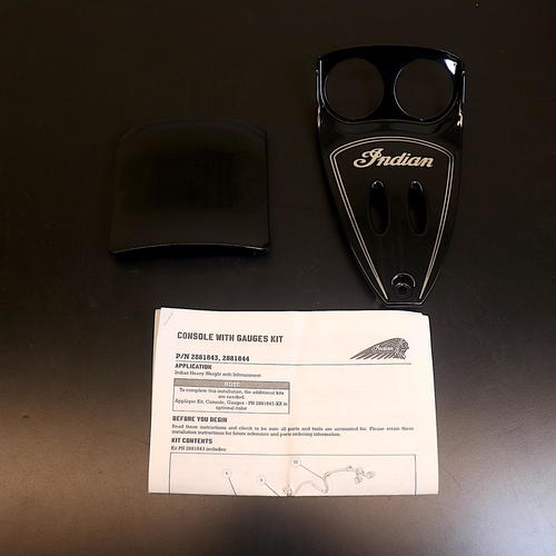 OEM Indian Tour Console Inserts | Black Pearl | 2881847-02 - Open Box
