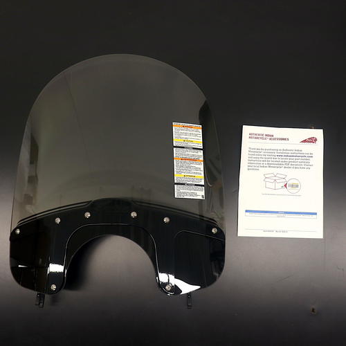 Indian 23.8 Quick Release Tinted Windshield|Black