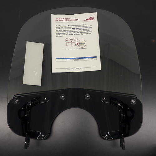 Indian 23.8 Quick Release Tinted Windshield|Black