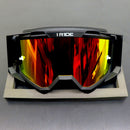 I RIDE Airtime Motocross Goggles with Spare Clear Lens and 5 Tear-Offs, Anti-Fog MX Dirt Bike Goggles with Orange Mirrored Lens, UV Protection, ATV UTV Off-Road Riding