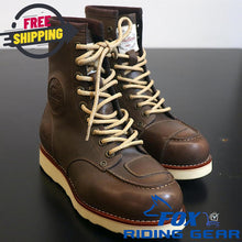 OPEN BOX OEM Indian Leather Classic Moc Riding Boots | Mens Size: 7 | Brown |286396307