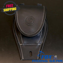 OPEN BOX OEM Indian Leather Tank Pouch | Black Leather | 2880142-01