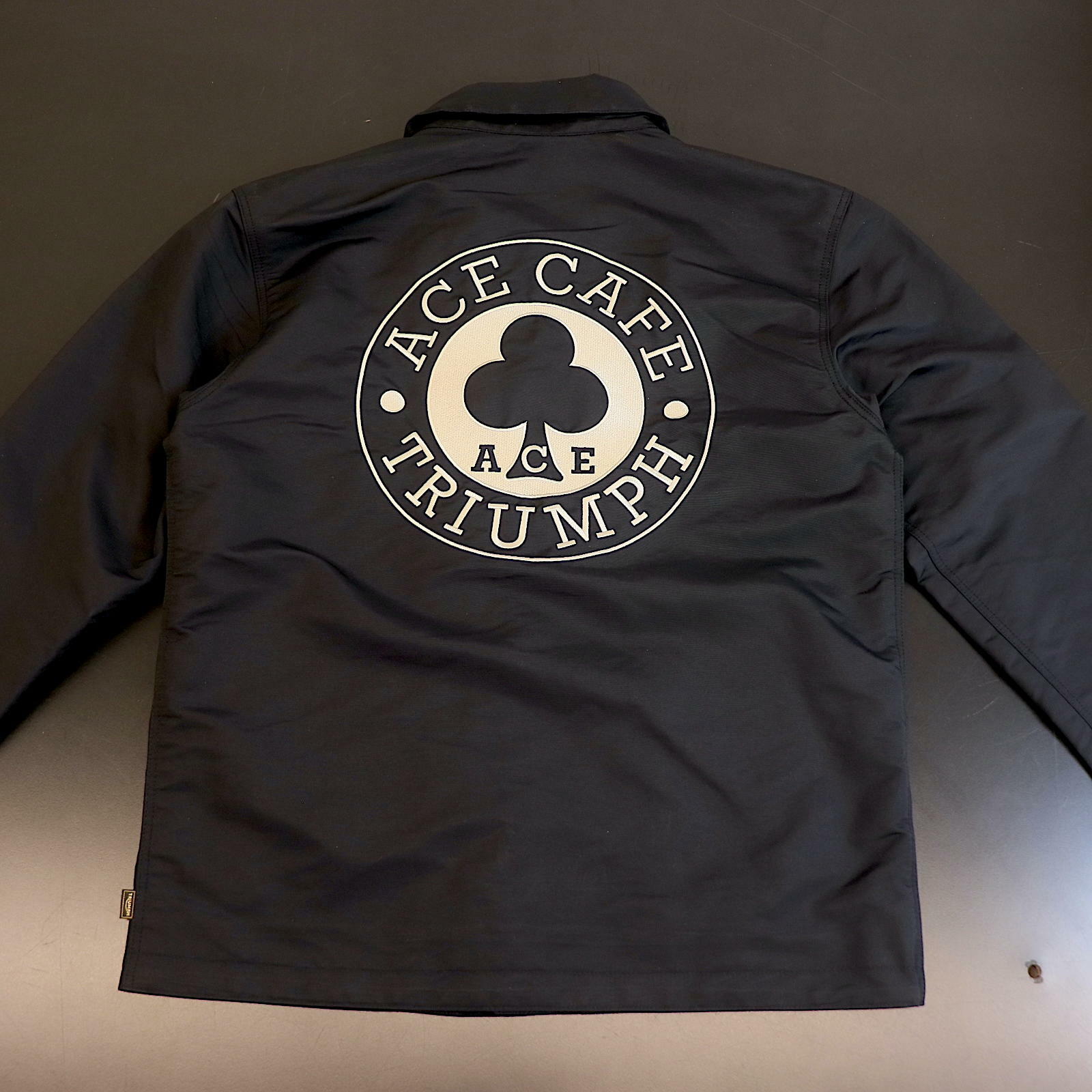 OPEN BOX OEM Triumph Ace Cafe Coach Jacket | Mens Size: Medium | MTES23801-M