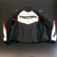 OPEN BOX OEM Triumph Triple Sport Leather Roadster Jacket | Mens Size: XL | MLES2202-XL