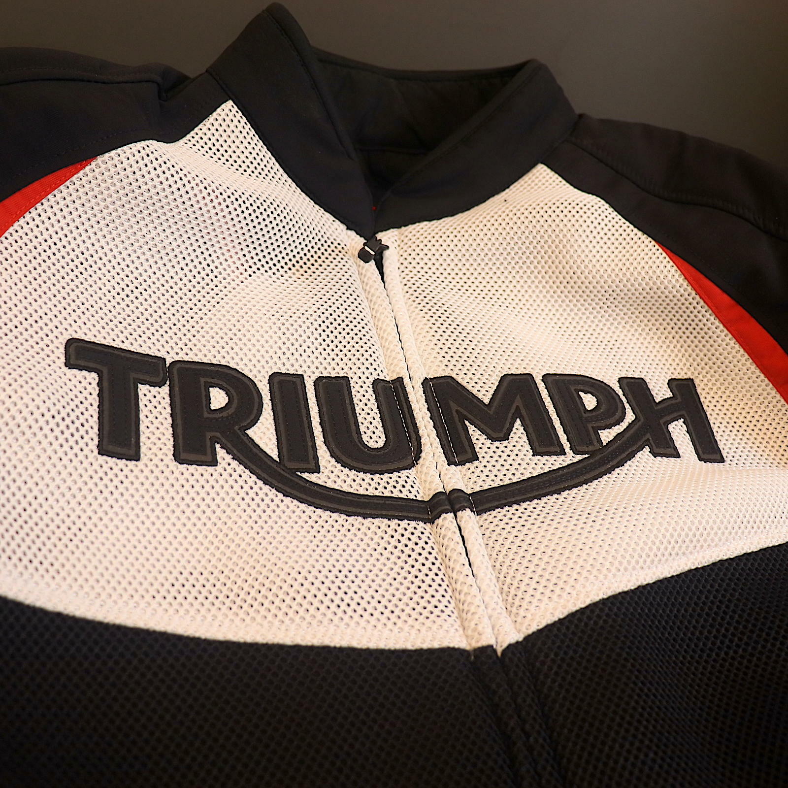 OPEN BOX OEM Triumph Triple Sport Mesh Motorcycle Jacket | Mens Size: