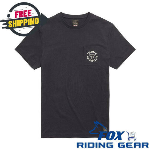 OPEN BOX OEM Triumph Newlyn Tee | Jet Black | Mens Size: XL | MTSS21028-XL