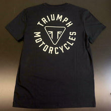 OPEN BOX OEM Triumph Newlyn Tee | Jet Black | Mens Size: Large | MTSS21028-L