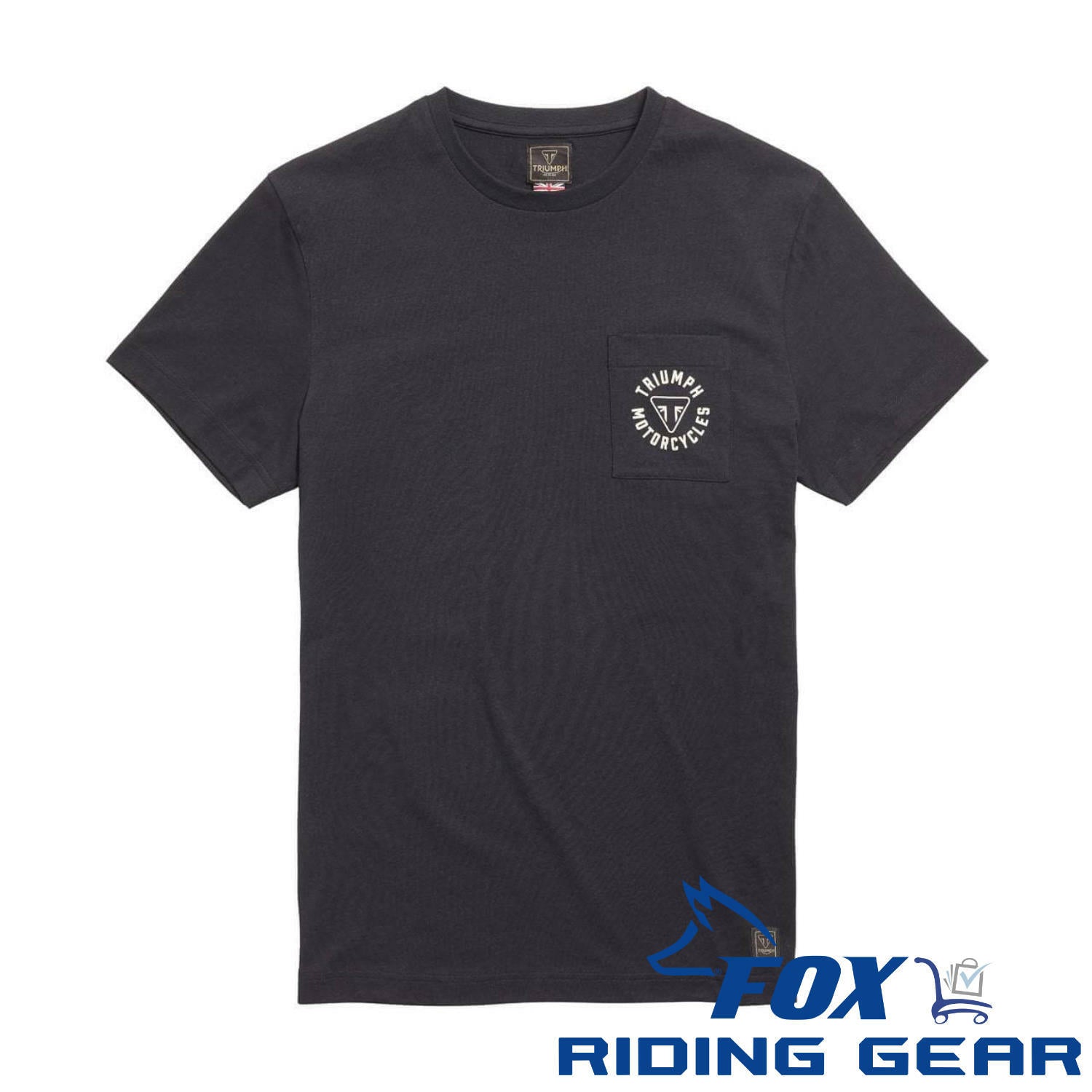 OPEN BOX OEM Triumph Newlyn Tee | Jet Black | Mens Size: Small | MTSS21028-S