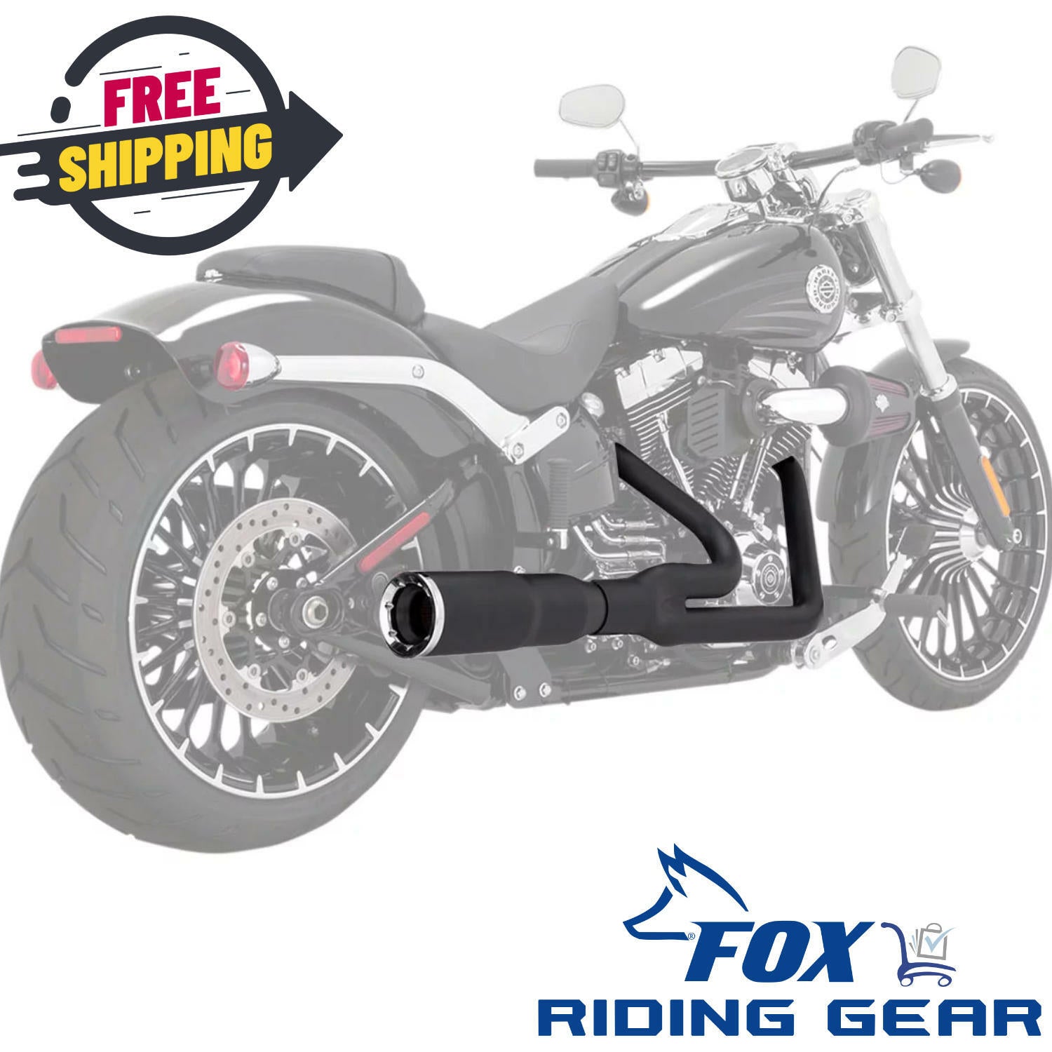OPEN BOX OEM Vance & Hines Harley Davidson Exhaust | Hi-Output 2-in-1 Short | Black | VH0231
