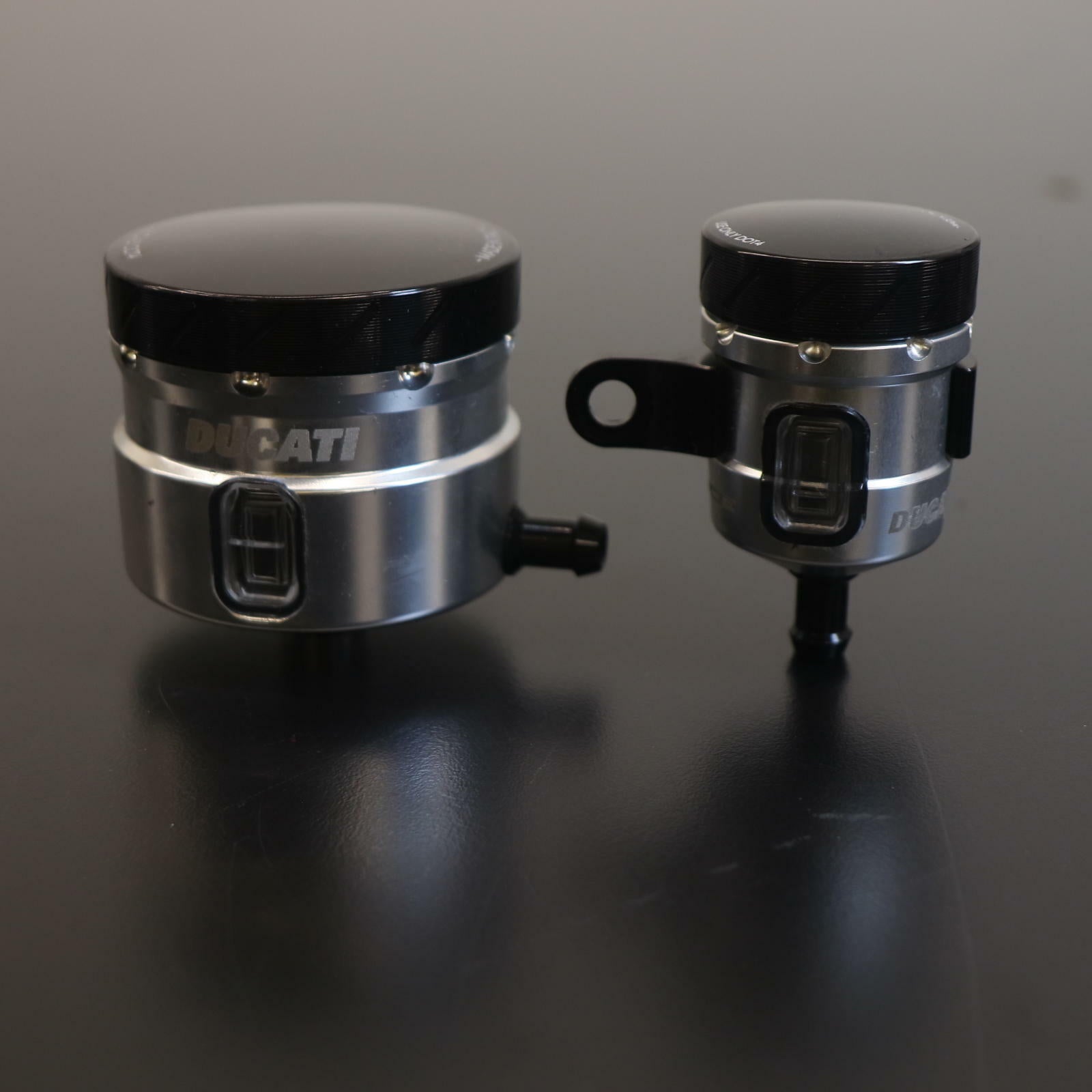 OPEN BOX OEM Ducati CNC Brake/Clutch Reservoir | Silver | 96180101B