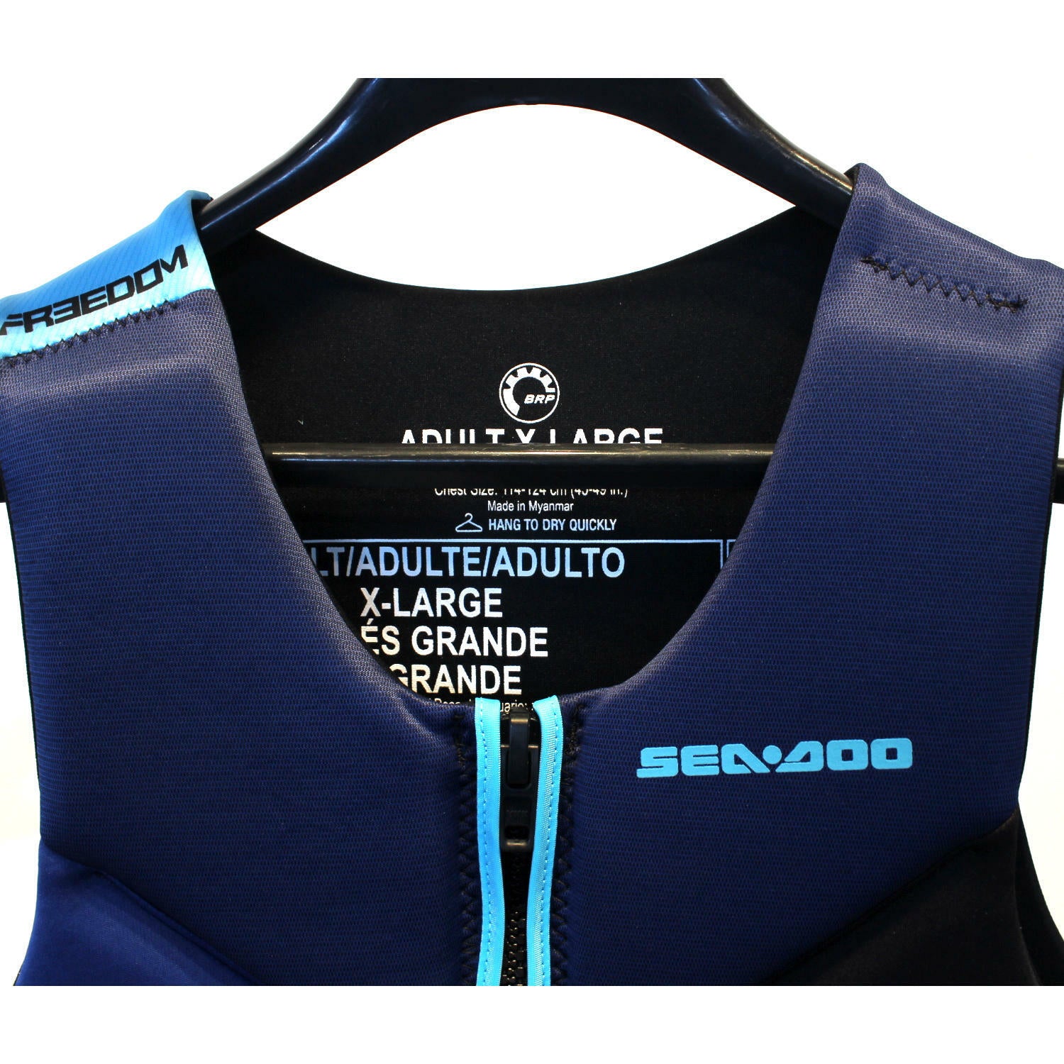 OPEN BOX OEM Sea-Doo Freedom PFD | Blue/Bleu | Unisex Size : XL