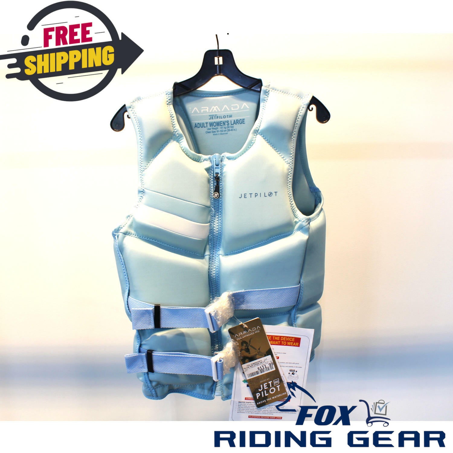 OPEN BOX OEM JP Armada CGA PFD | Sky Blue | Women's Size : Large