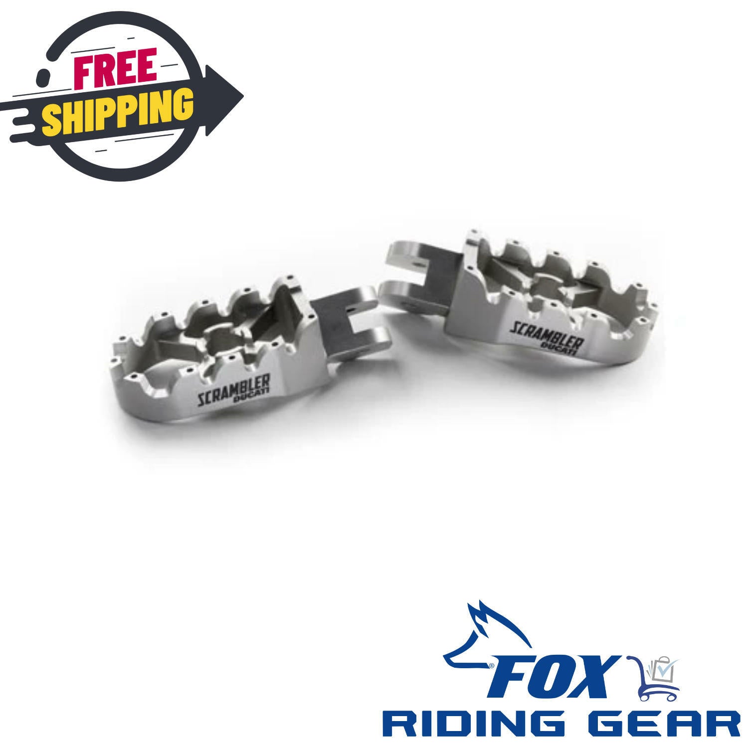 OPEN BOX OEM Ducati Scrambler CNC Foot Pegs | 96280211A