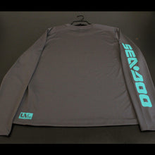 OPEN BOX OEM Sea-Doo Long Sleeve Rashguard | Charcoal Grey | Men's Size: XL