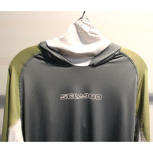 OPEN BOX OEM Sea-Doo Hooded LS Shirt| Magnesium | Men's Size: L