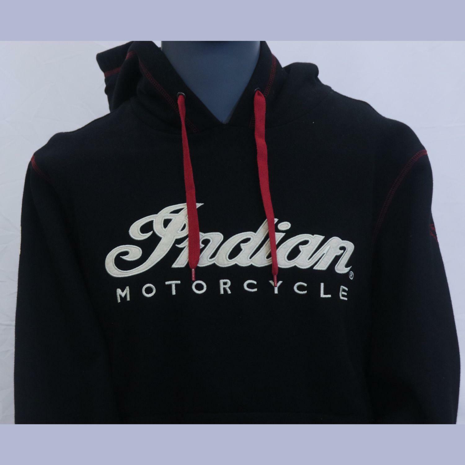 OPEN BOX -Indian Motorcycle New OEM Mens Warbonnet Hoodie, Medium (M), Black