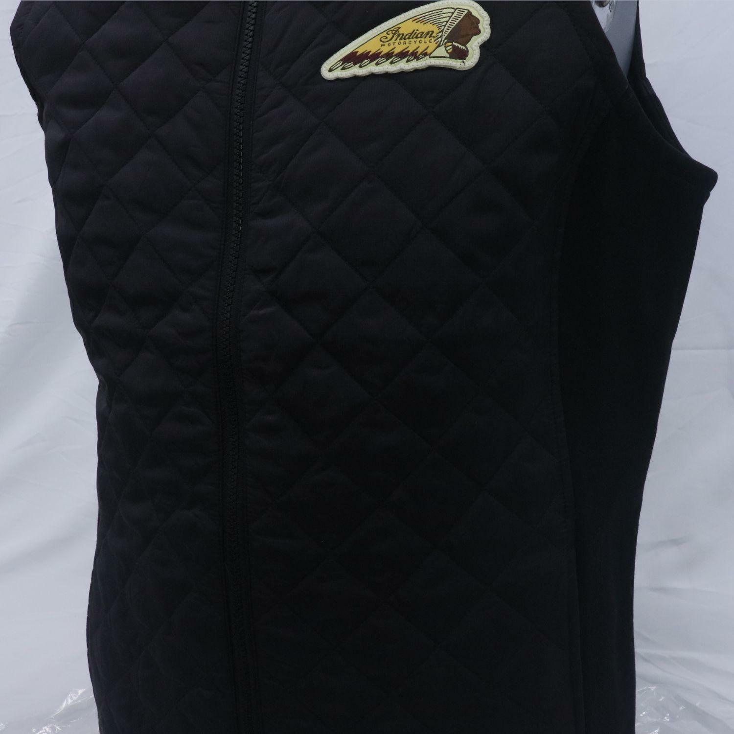 OPEN BOX -INDIAN WOMEN’S QUILTED VEST IN BLACK LARGE