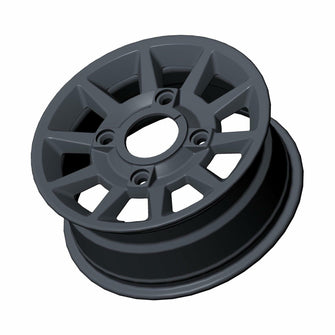 Polaris RZR Front Rim 14 in. X 6 in. Wide, Flash Black, Genuine OEM Part 1522842-655, Qty 1