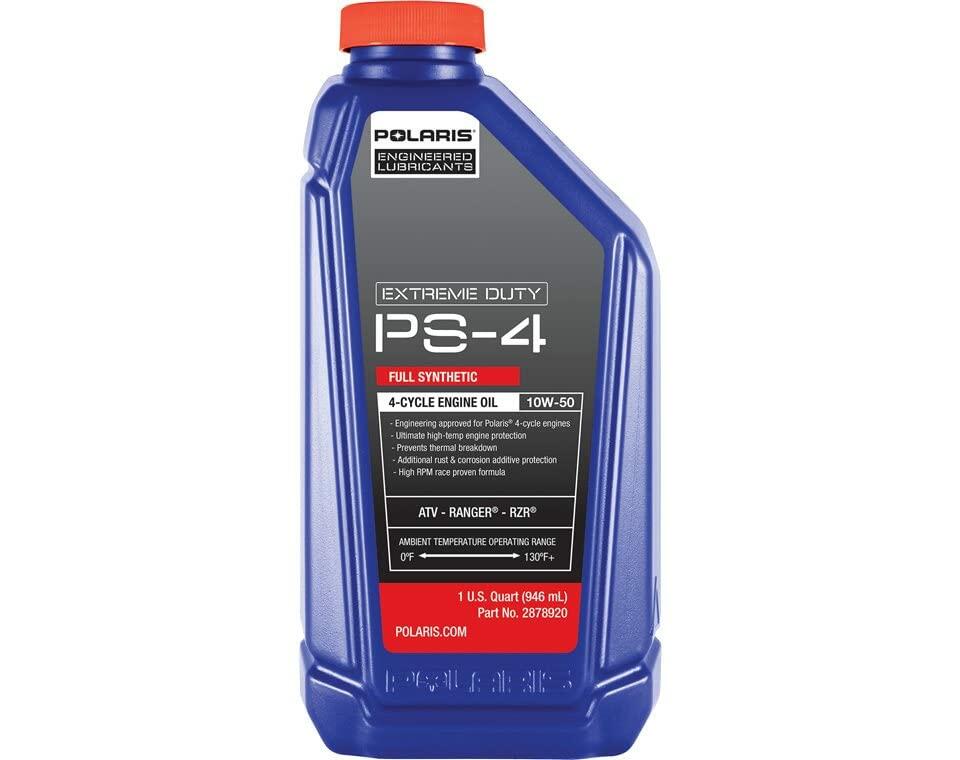 Polaris OEM PS-4 Extreme-Duty Full-Synthetic Oil, Qty 1