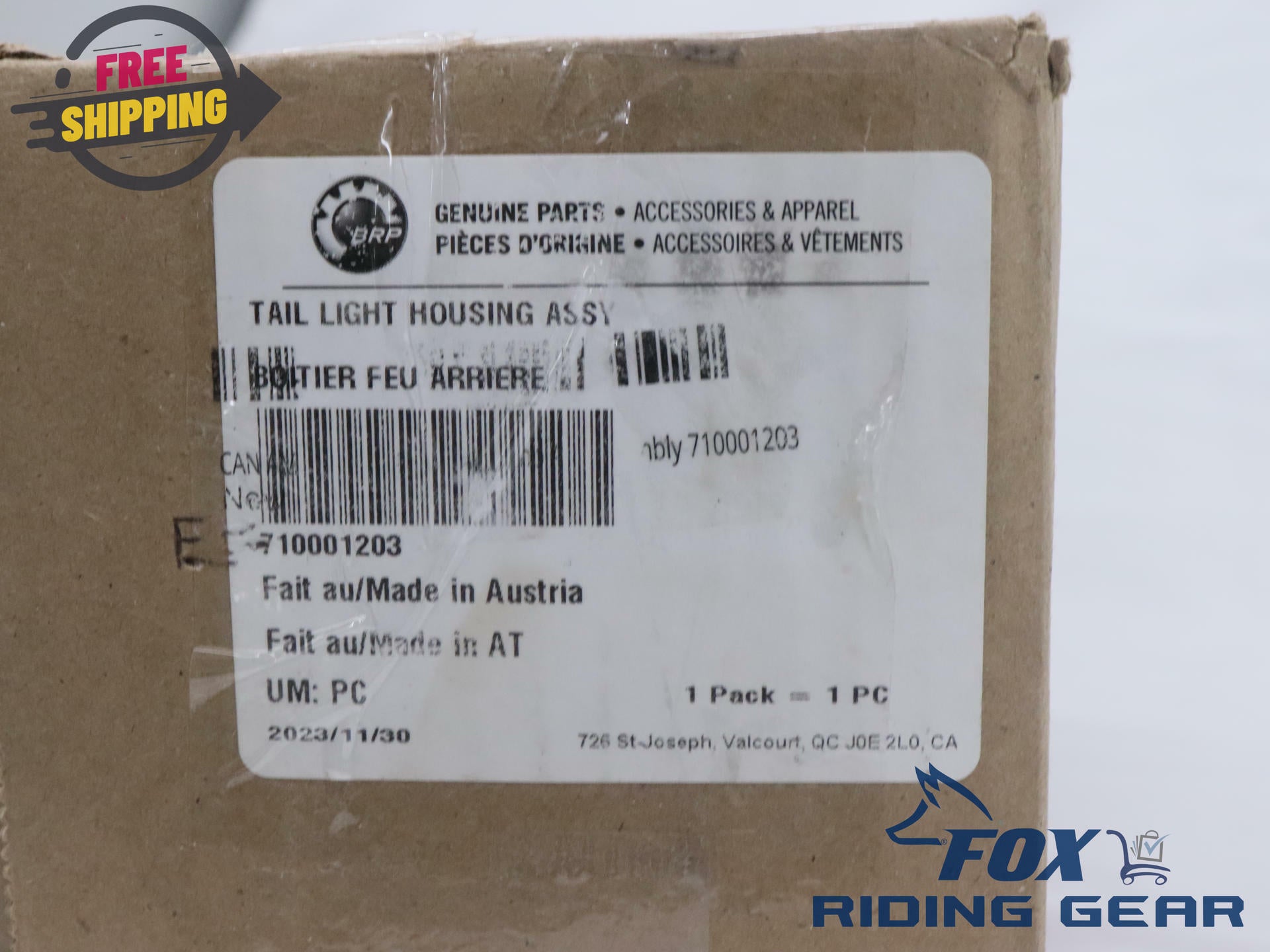 OPEN BOX - OEM BRP Can-Am Tail Light Lamp Housing Assy - Outlander - 710001203
