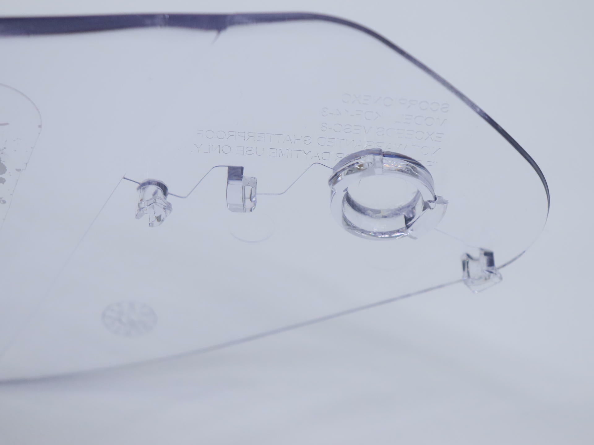 Scorpion Face Shield Visor CLEAR Dual Lens Snow - 410 710 1200 R2000 - 54-517-00