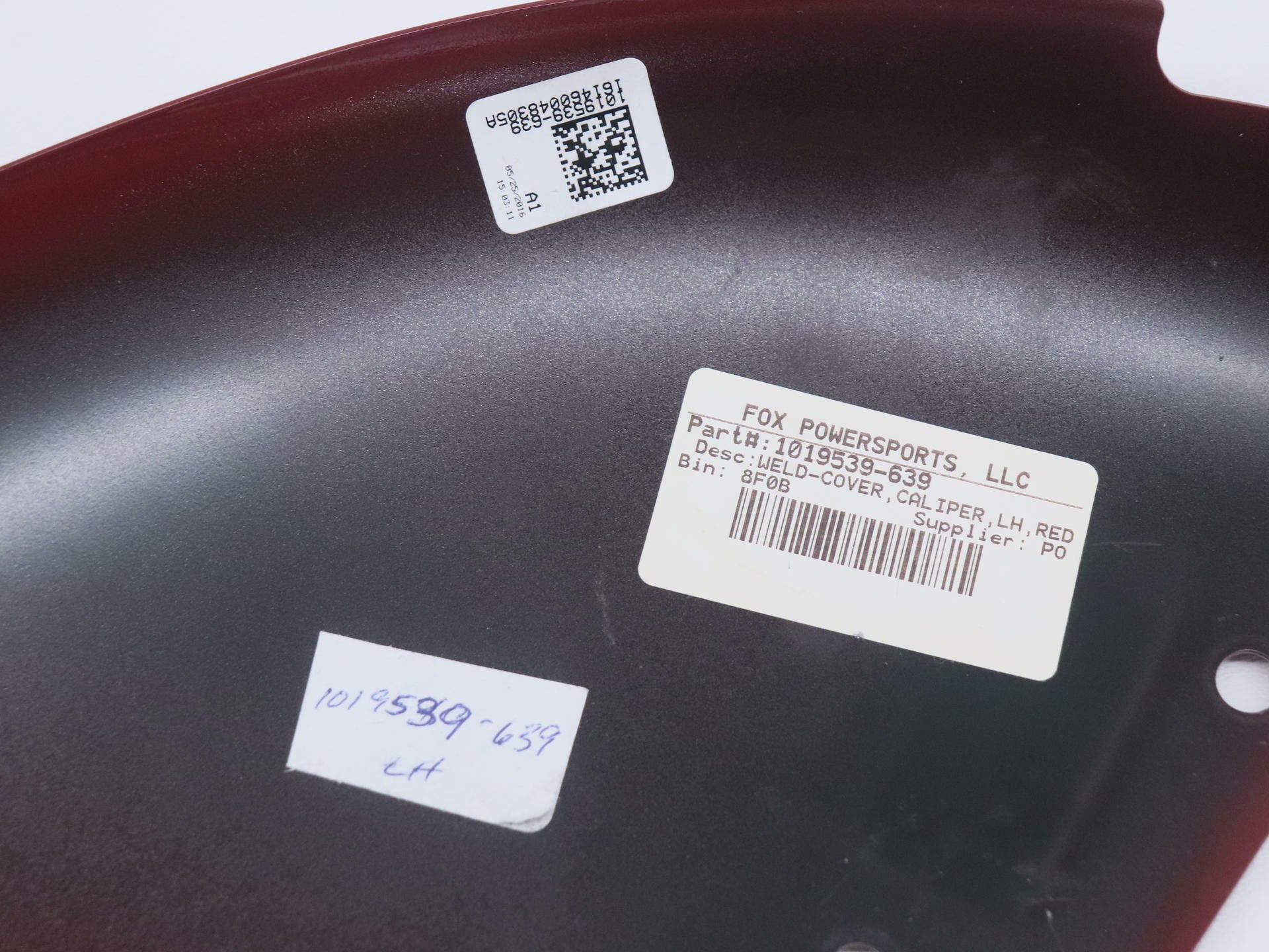 OEM Indian RIGHT Caliper Cover RED - 1019539-639