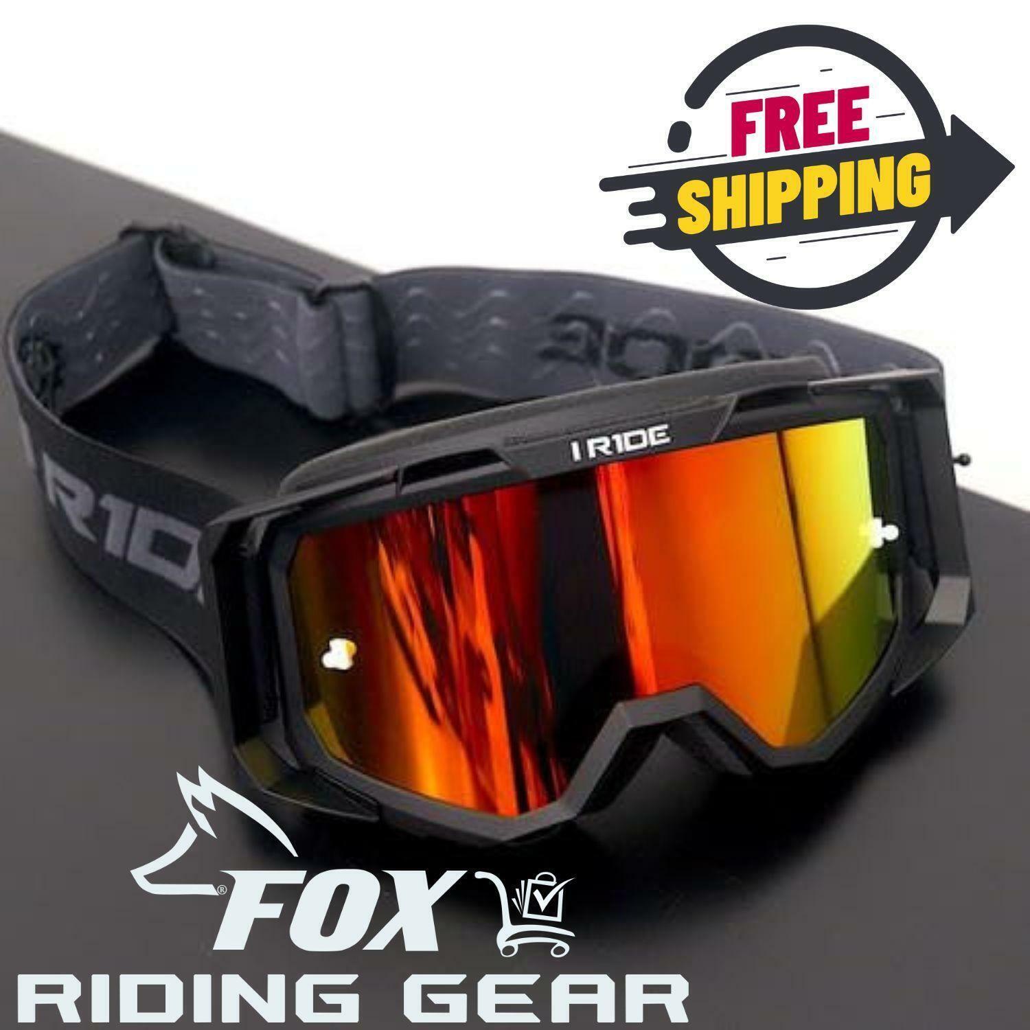 OPEN BOX - Fox Powersports Goggle BLACK Frame & ORANGE Pop Lens - IR-AIRTIME